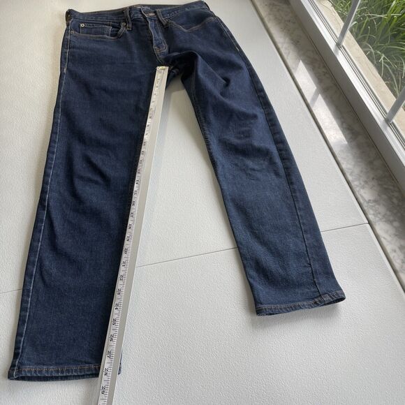 Old Navy Jeans Mens Stretch Slim Build in Flex 29x 28 Actual (29x30) Blue Denim - Picture 12 of 14